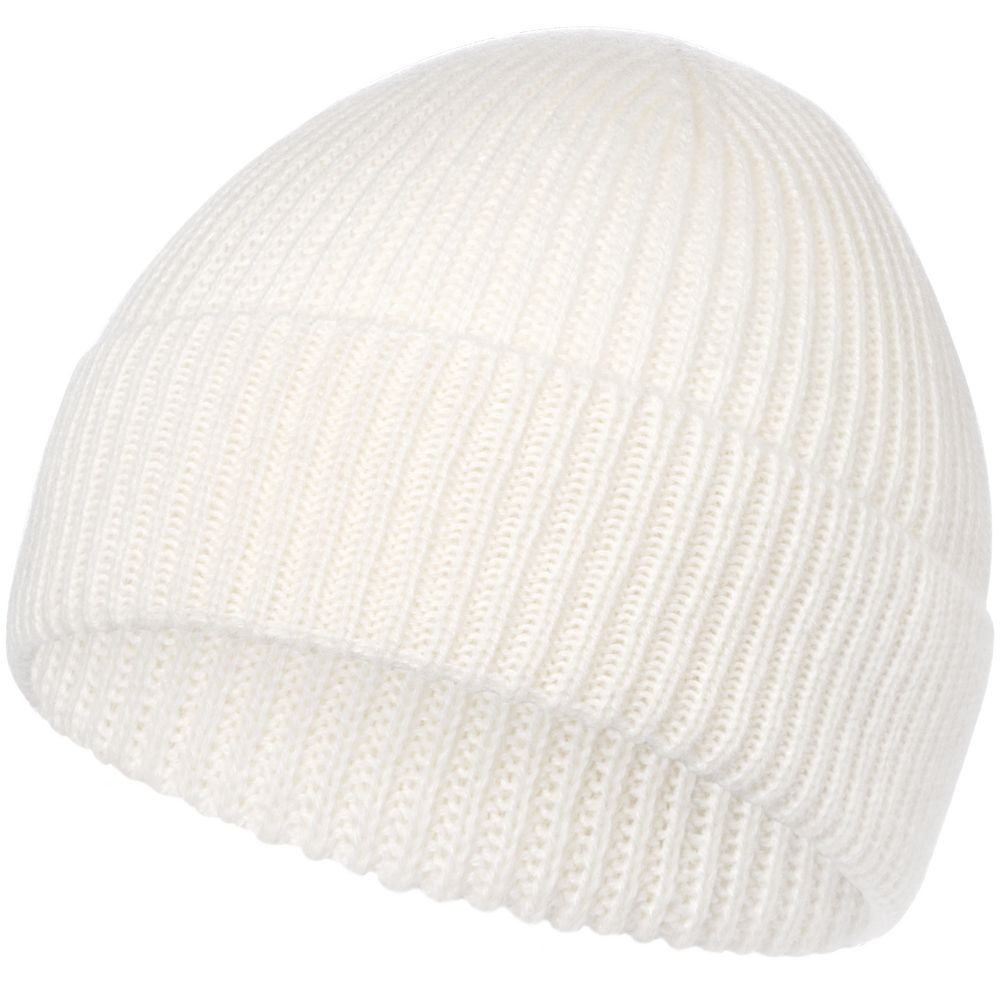 Шапка Bernard, молочно-белая (ванильная) с логотипом