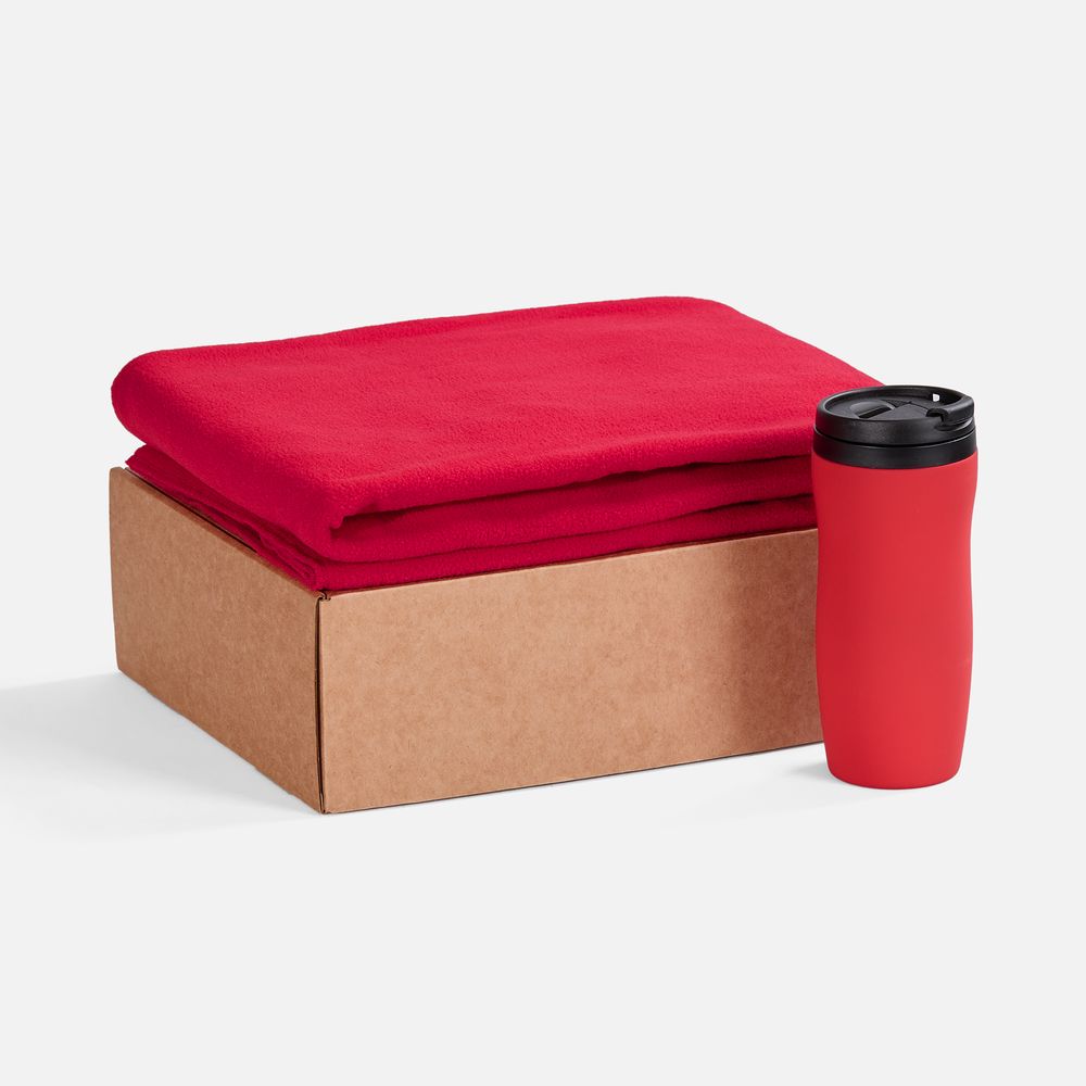 Набор Warm Form, красный с логотипом