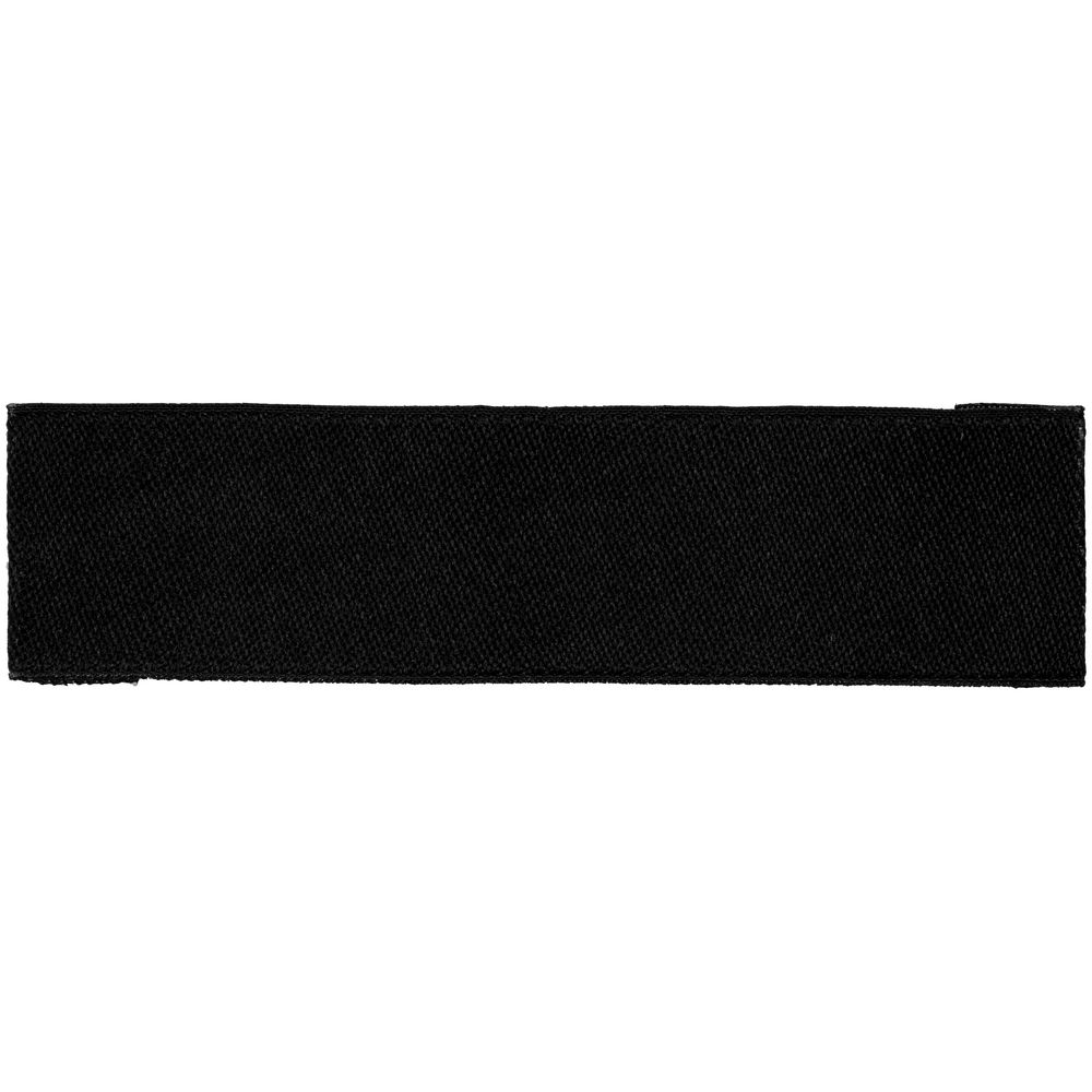 Лейбл тканевый Epsilon, S, черный с логотипом