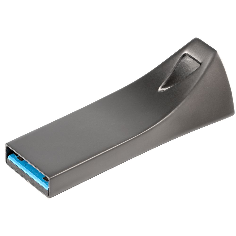 Флешка Ergo Style Black, USB 3.0, черная, 32 Гб с логотипом
