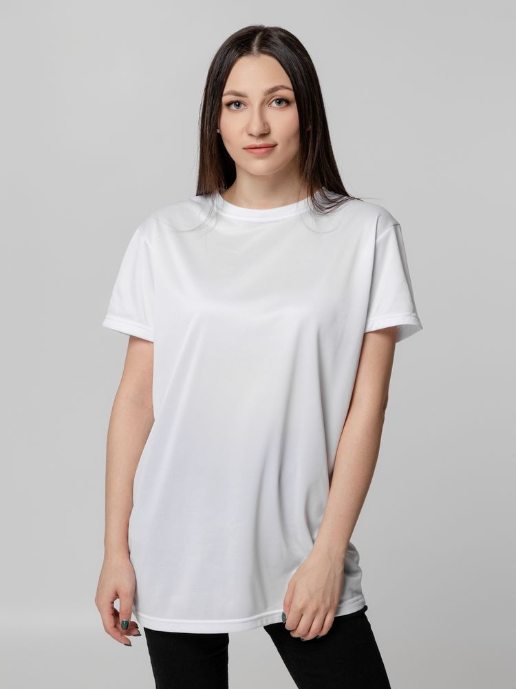 Футболка унисекс для сублимации Paint Tee, белая с логотипом