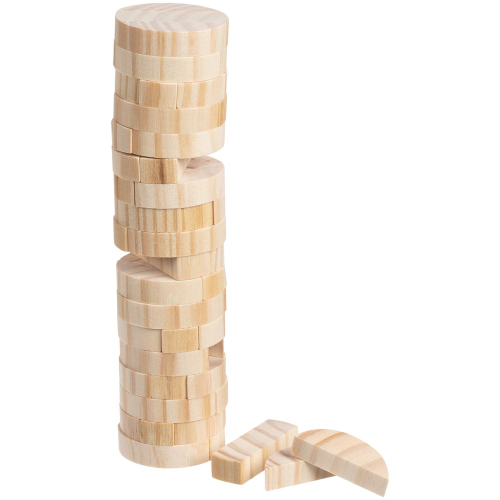 Игра «Круглая башня», неокрашенная с логотипом