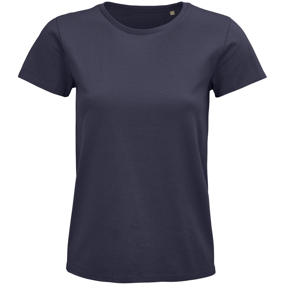 Футболка женская Pioneer Women, темно-серая (графит) с логотипом