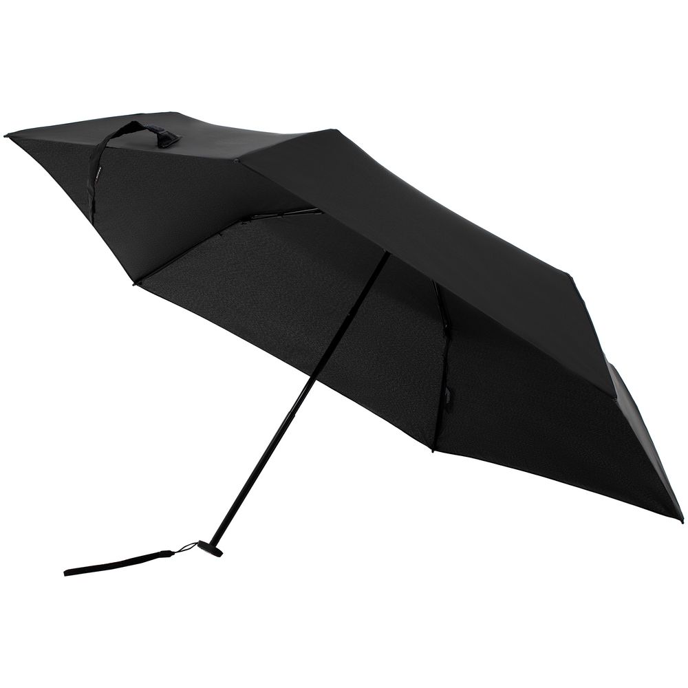 Зонт складной US.050, черный с логотипом