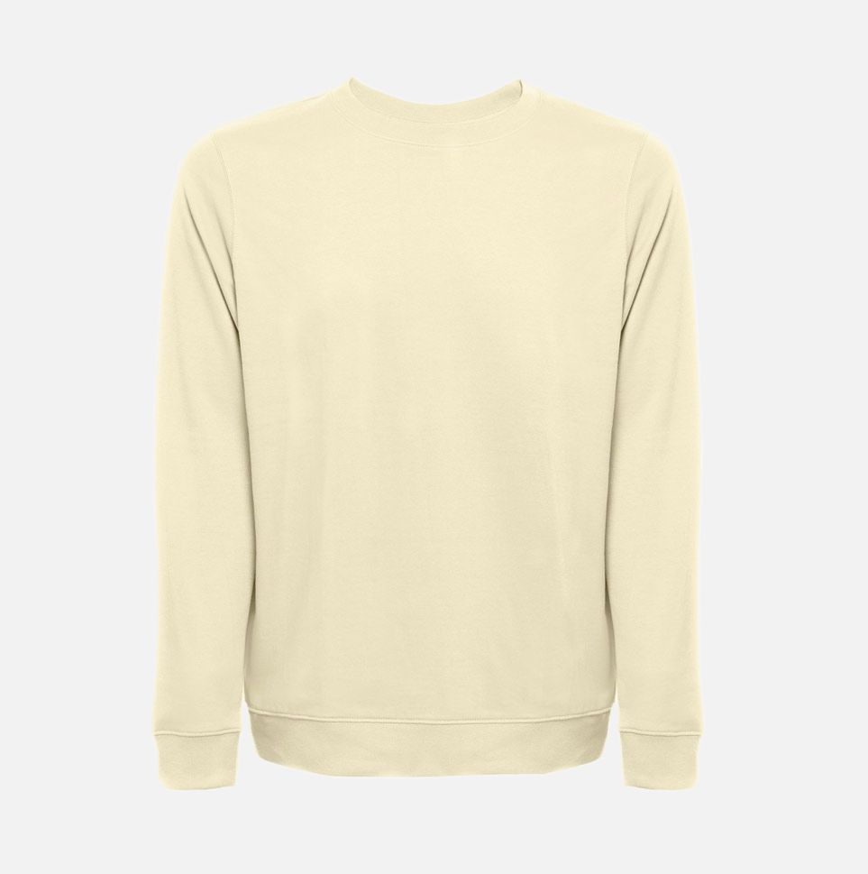 Свитшот унисекс Colombo, светло-желтый с логотипом