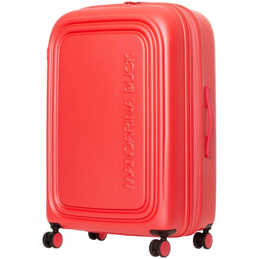 Чемодан Logoduck L, красный с логотипом