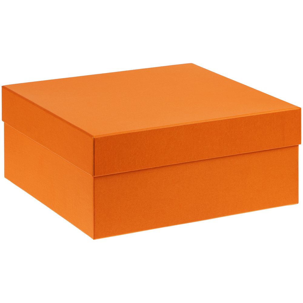 Коробка Satin, большая, оранжевая с логотипом
