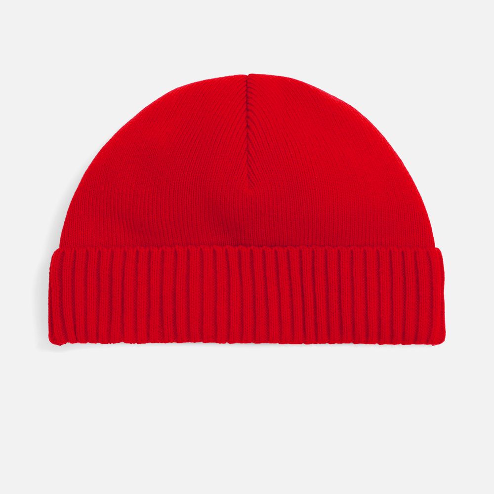 Шапка ComFleece, красная с логотипом