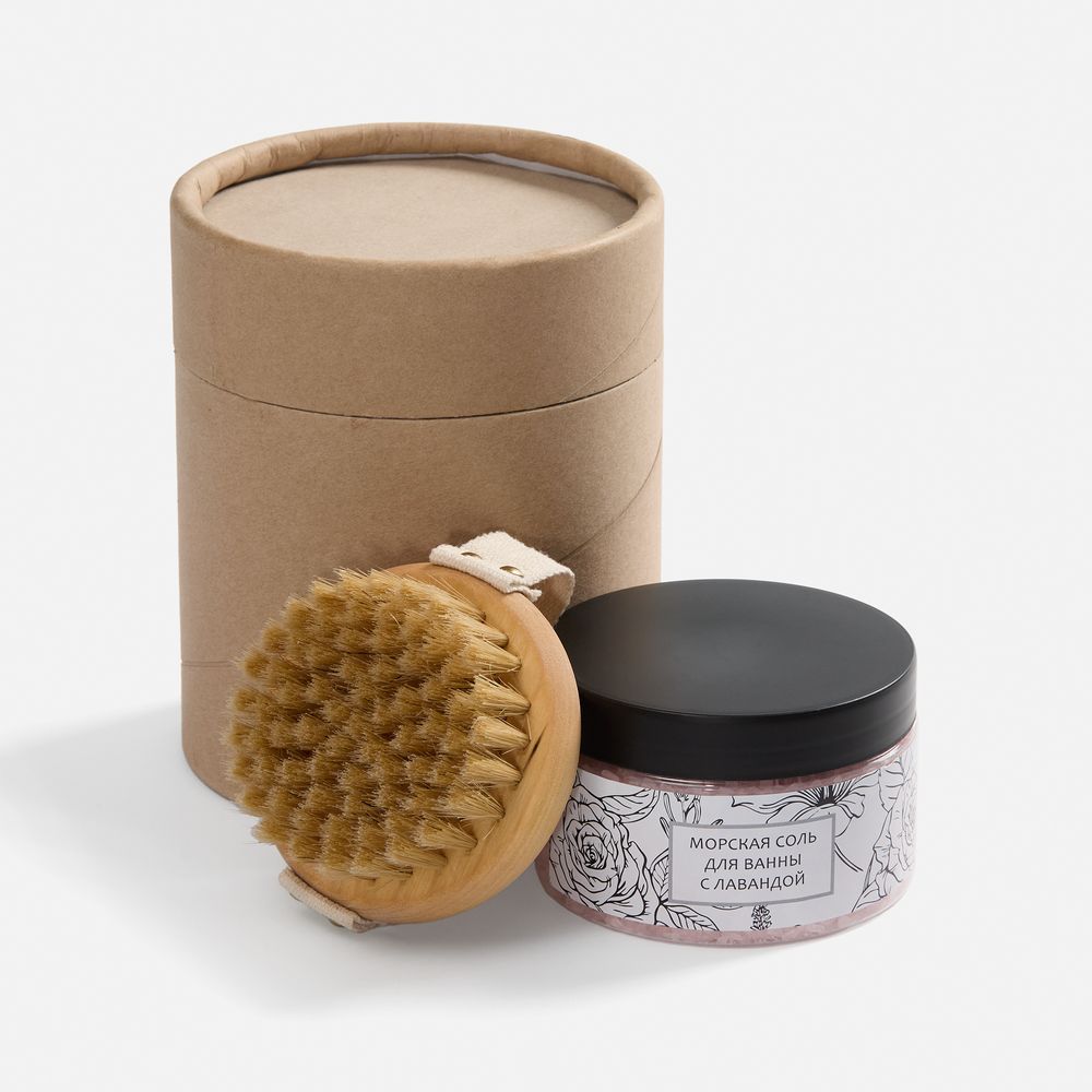 Спа-набор Mini SPA Day с солью с лавандой с логотипом