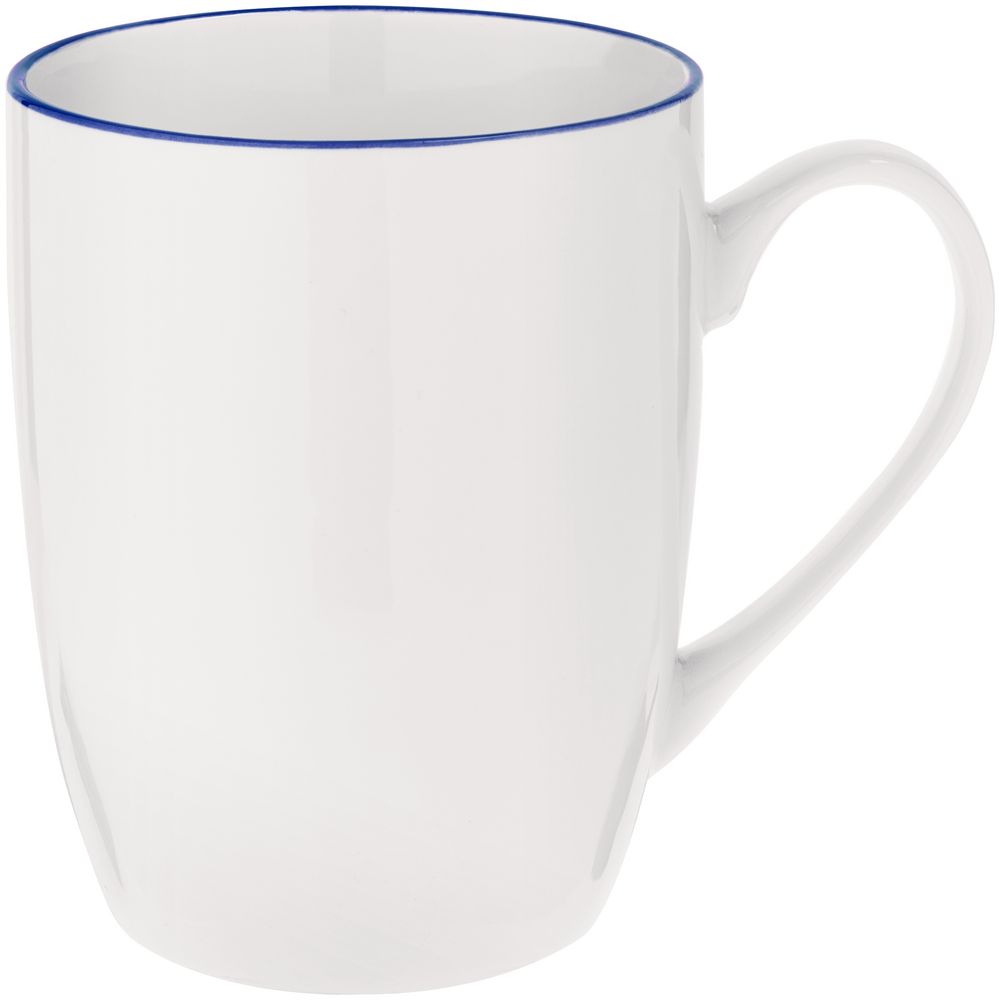 Кружка Simmy, белая с синим с логотипом