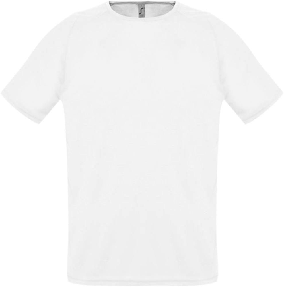 Футболка унисекс Sporty 140, белая с логотипом