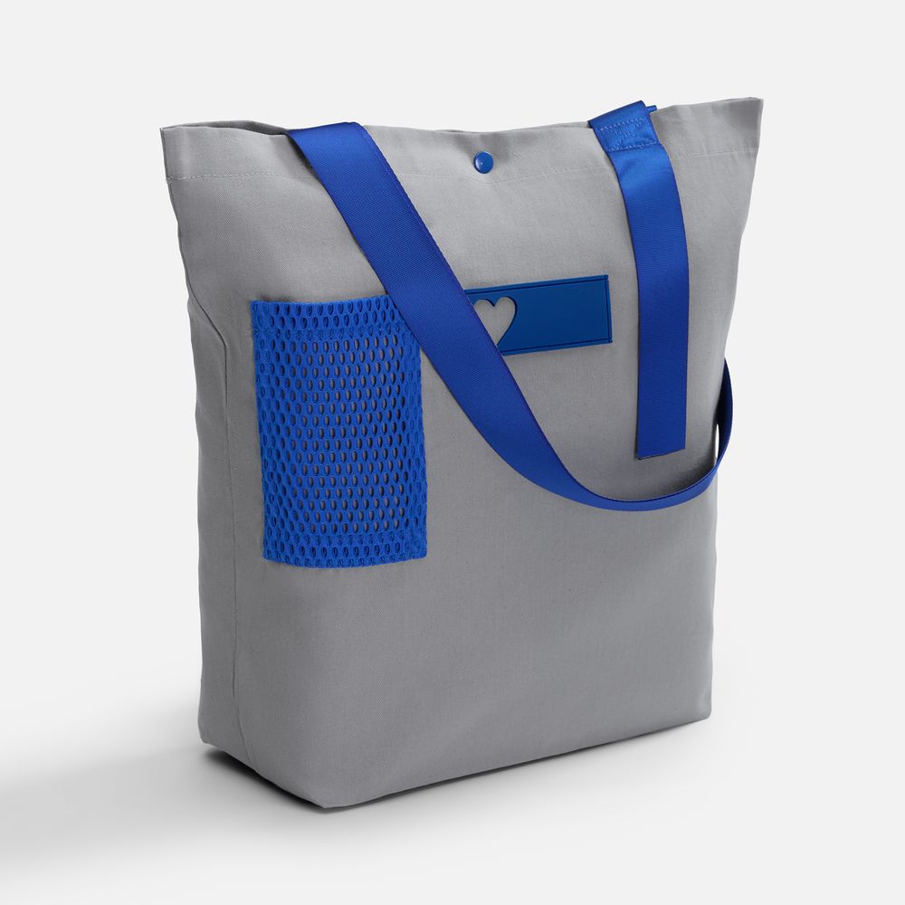 Шопер-конструктор Taga с синими элементами с логотипом