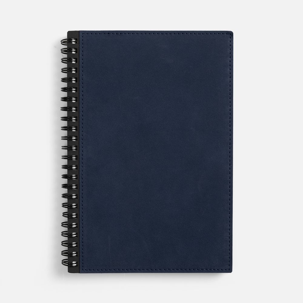 Ежедневник Notera, недатированный, синий с логотипом