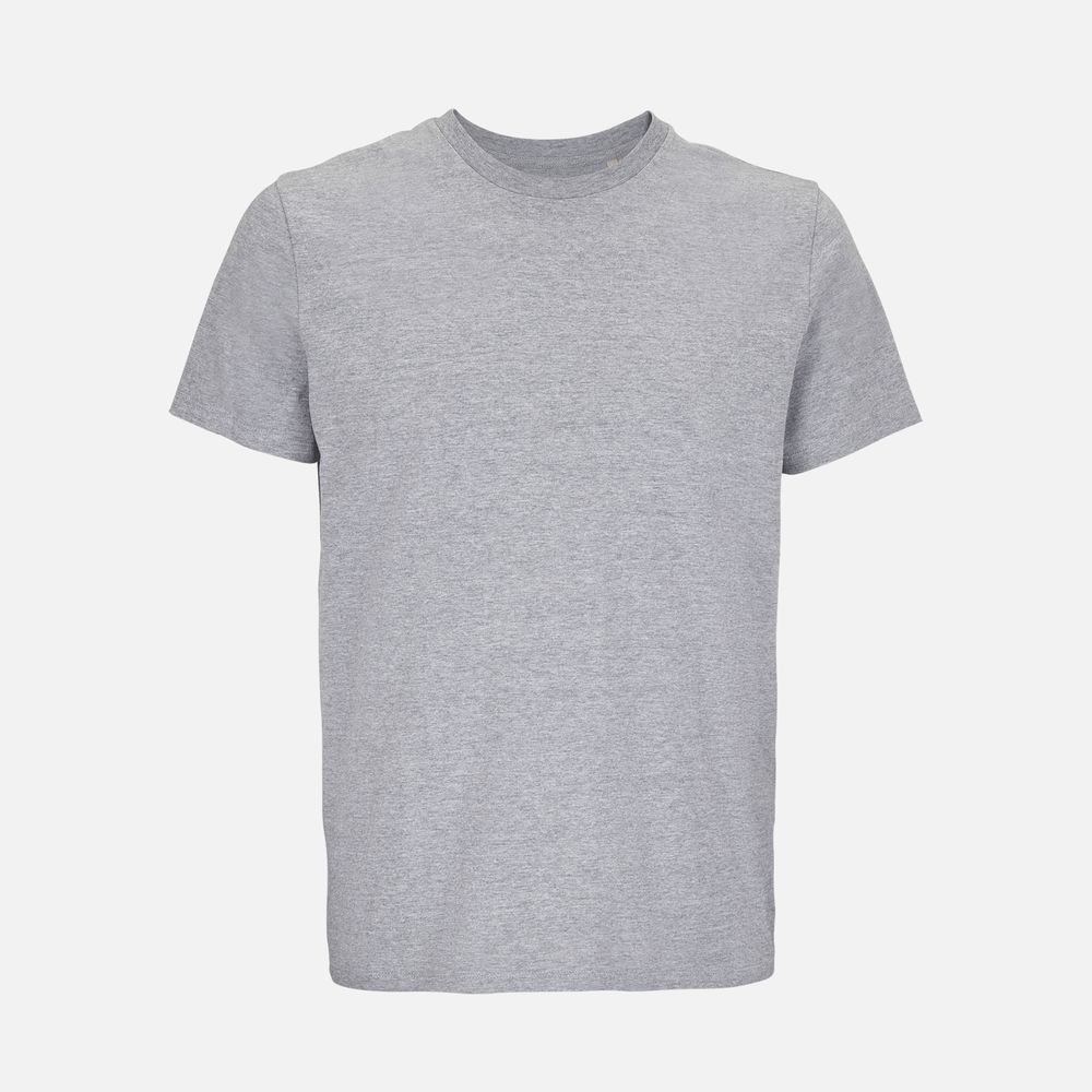 Футболка унисекс Lyam, серый меланж с логотипом