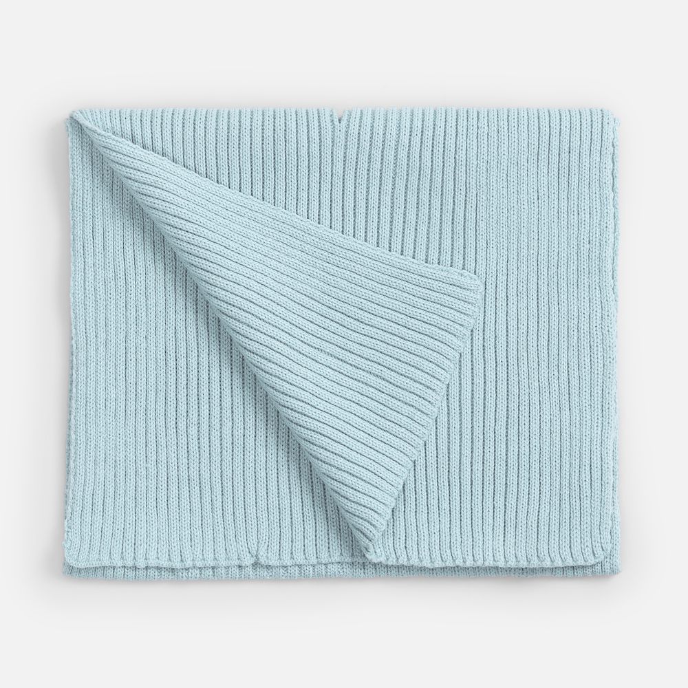 Шарф Yong, светло-голубой с логотипом