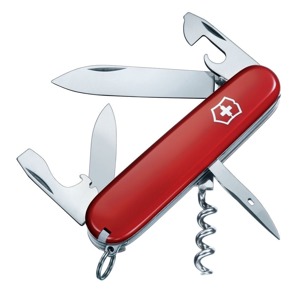 Офицерский нож Spartan 91, красный с логотипом
