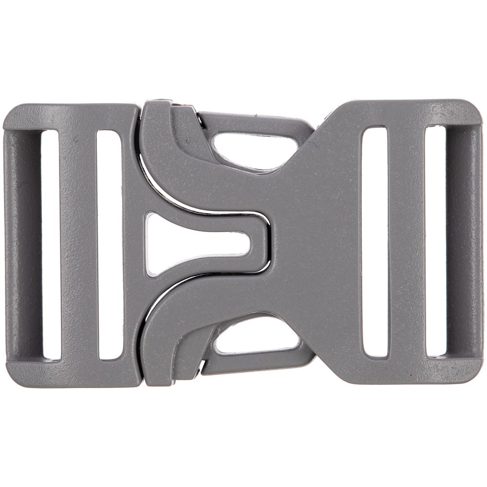 Застежка-пряжка Fibbia, серая с логотипом