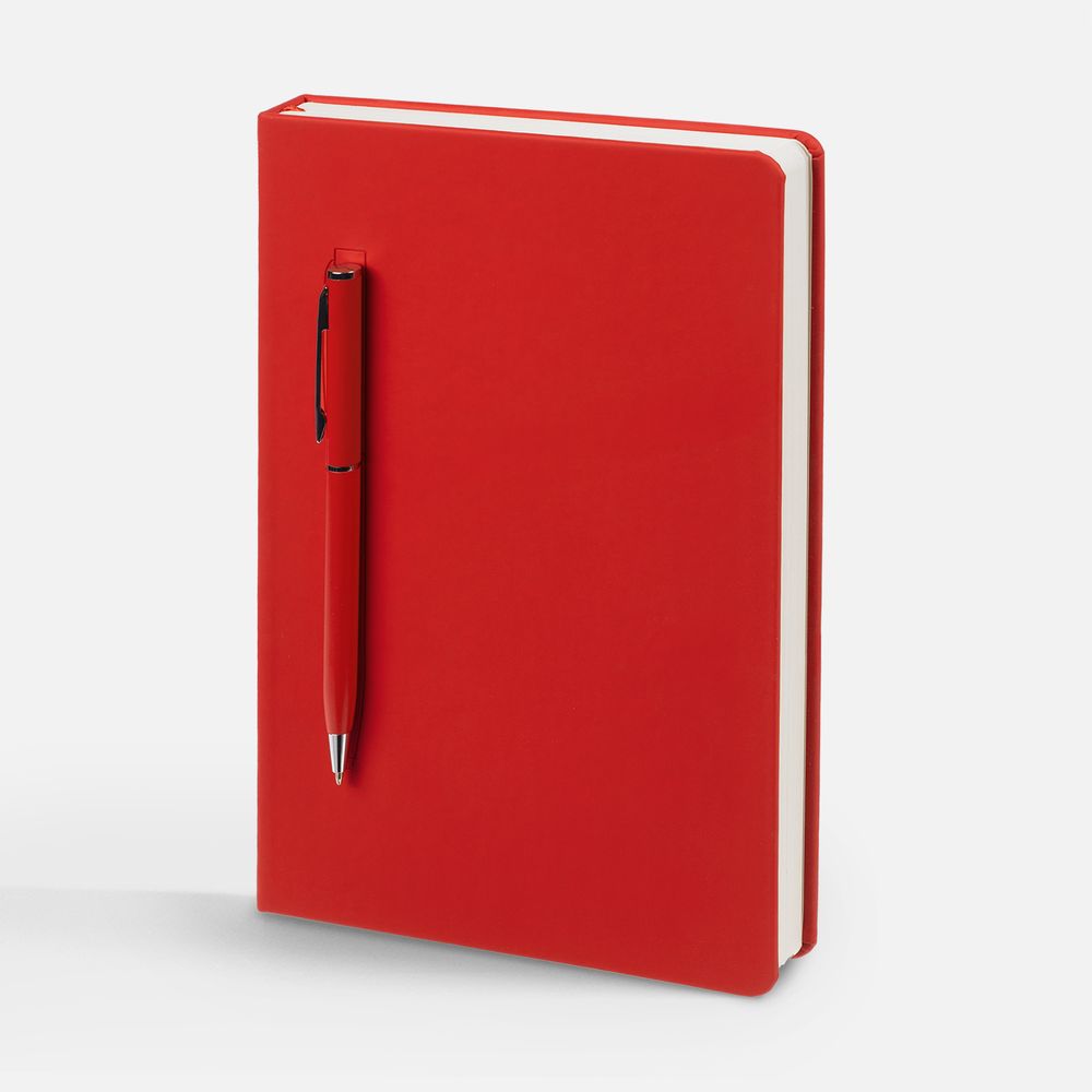 Ежедневник Magnet Shall, недатированный, красный с логотипом