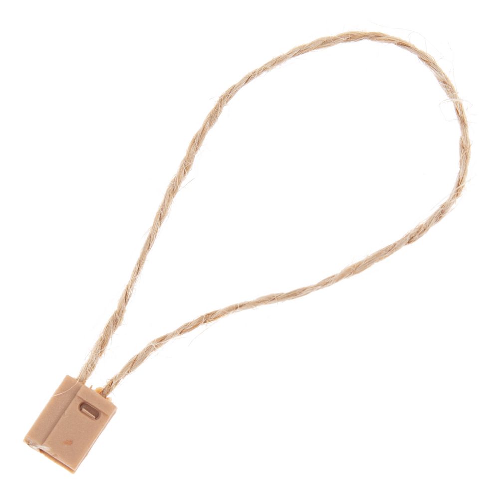 Микропломба для этикетки Tagholder, джутовая (неокрашенная) с логотипом