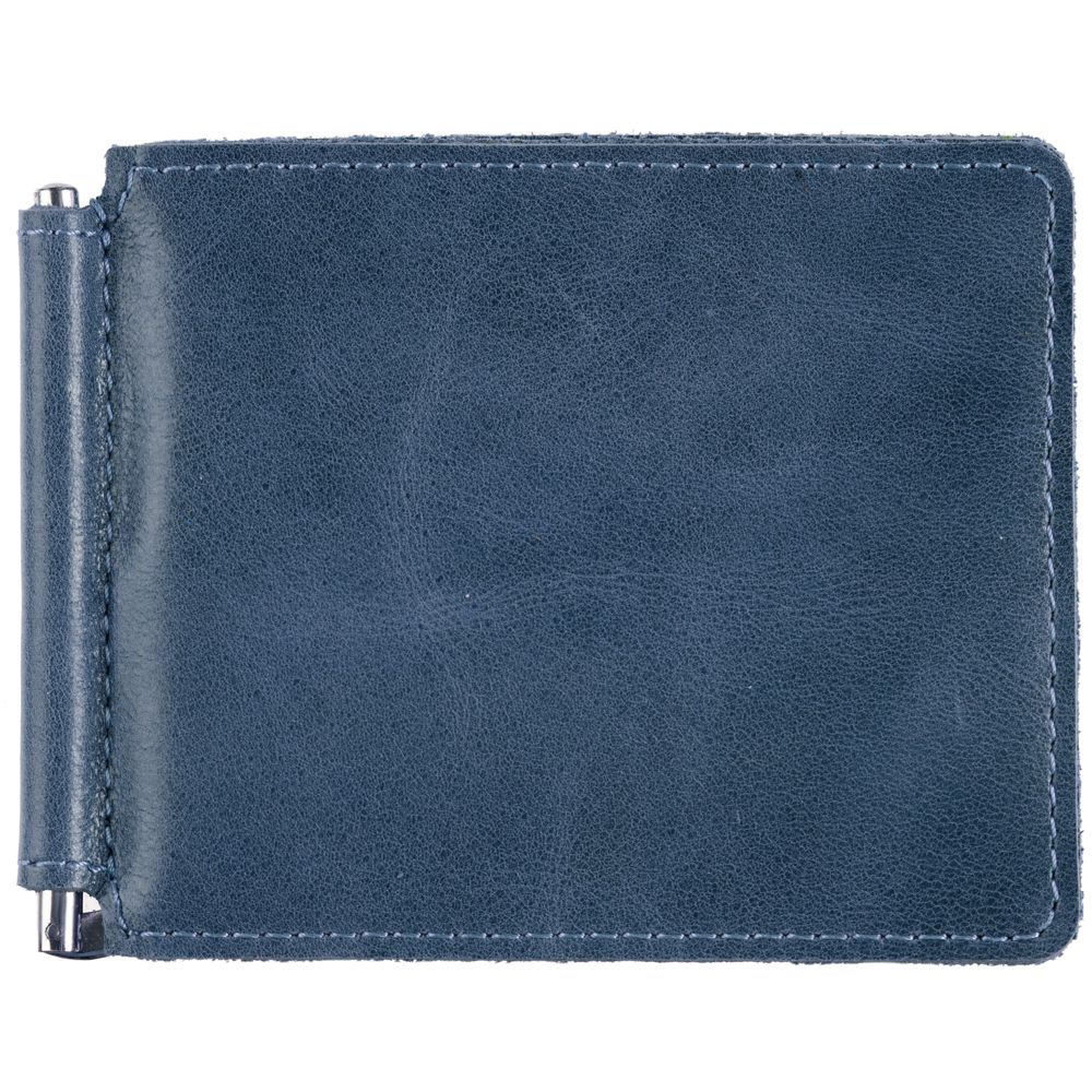 Зажим для купюр Apache, синий с логотипом