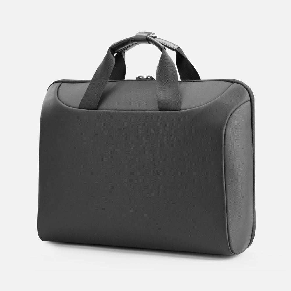 Сумка для ноутбука Storax, черная с логотипом