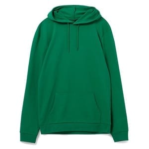 Толстовка с капюшоном унисекс Hoodie, зеленая с логотипом