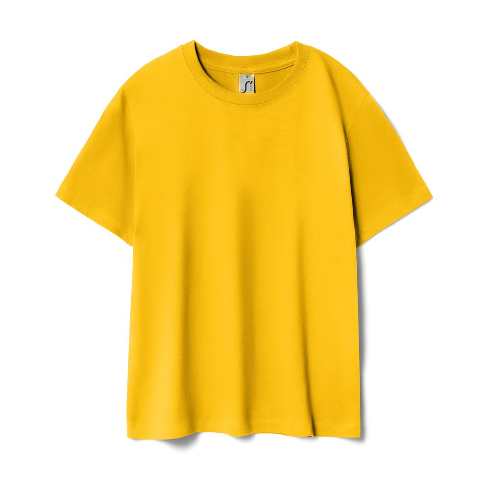 Футболка детская Regent Kids 150, желтая с логотипом