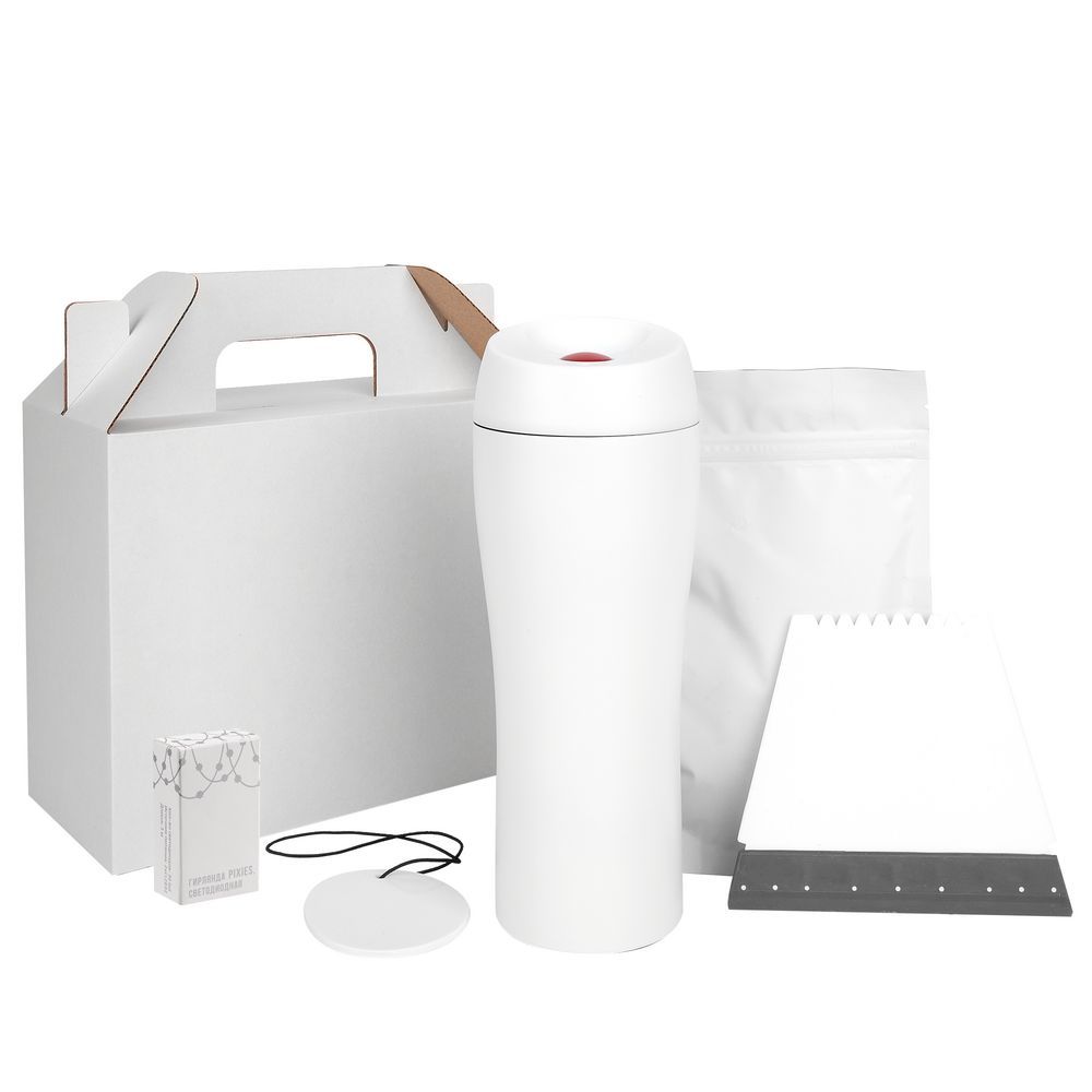 Набор New Year Drive, белый с логотипом