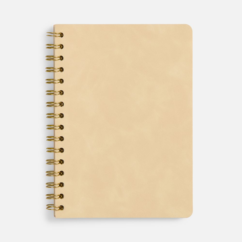 Ежедневник Spiral, недатированный, бежевый с логотипом