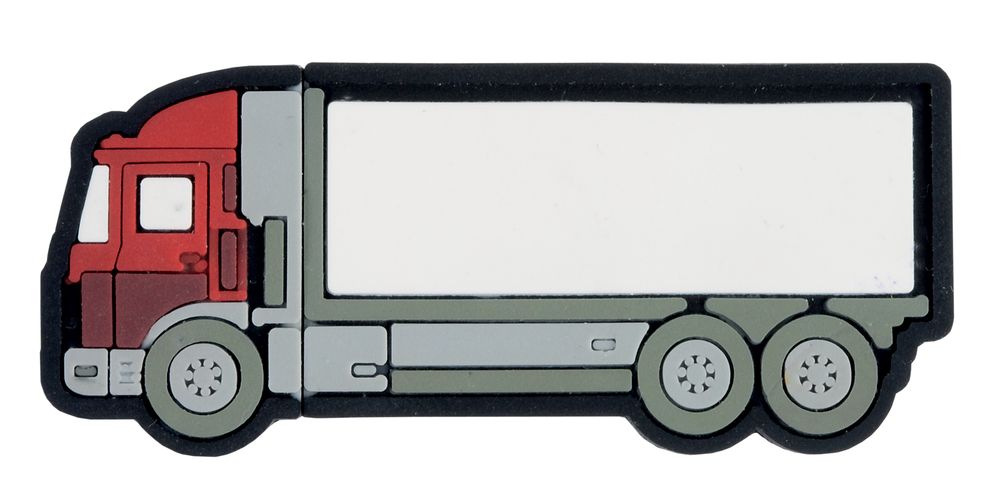 Флешка «Грузовик», красная, 16 Гб с логотипом