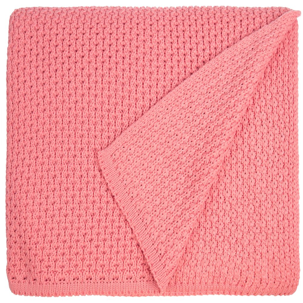 Плед Serenita, розовый (фламинго) с логотипом