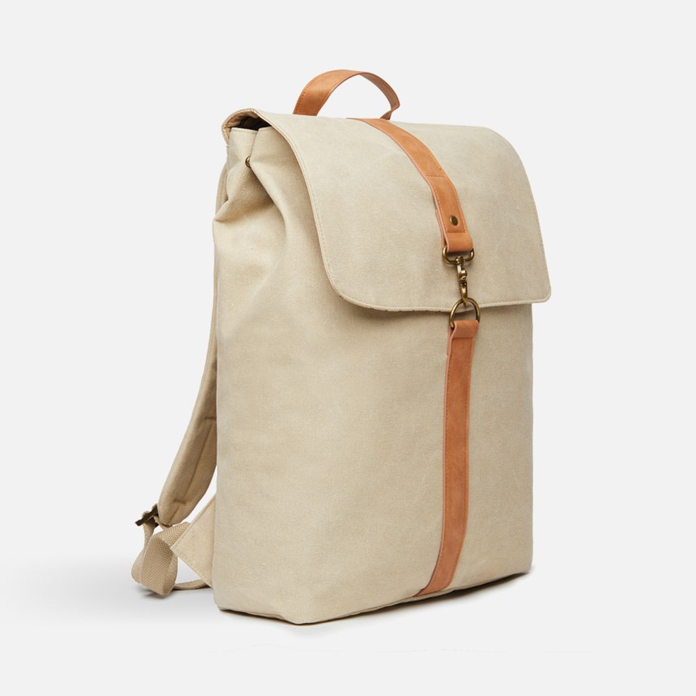 Рюкзак Bosler, бежевый с логотипом