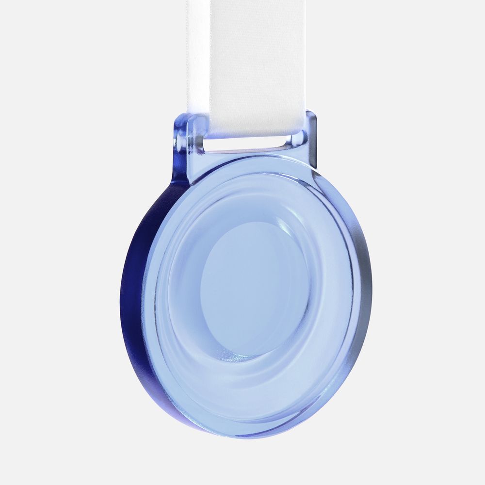 Медаль Glassglow, голубая с логотипом