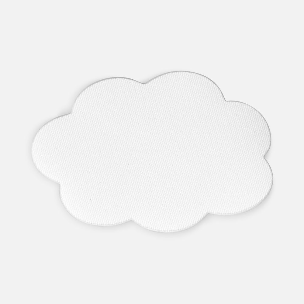 Наклейка тканевая Lunga Calum, L, белая с логотипом