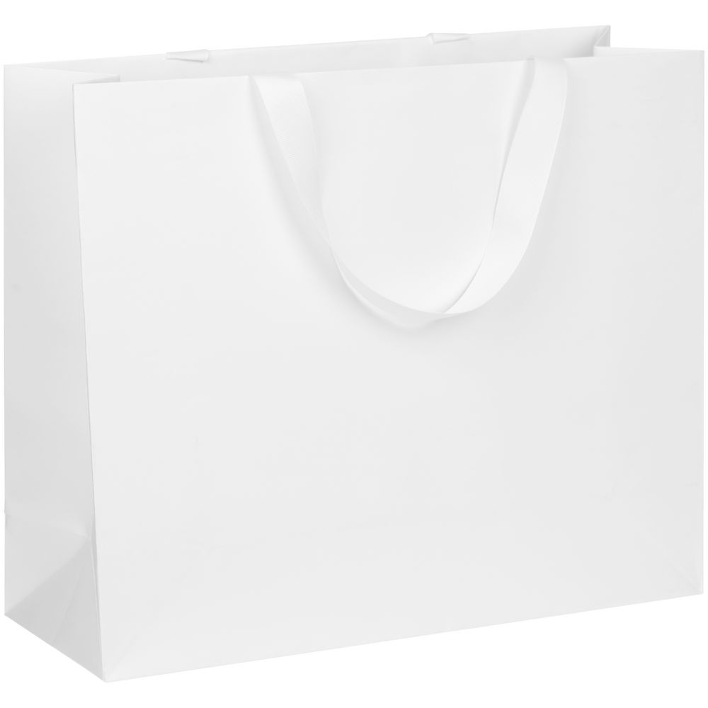 Пакет бумажный Manilla L, белый с логотипом