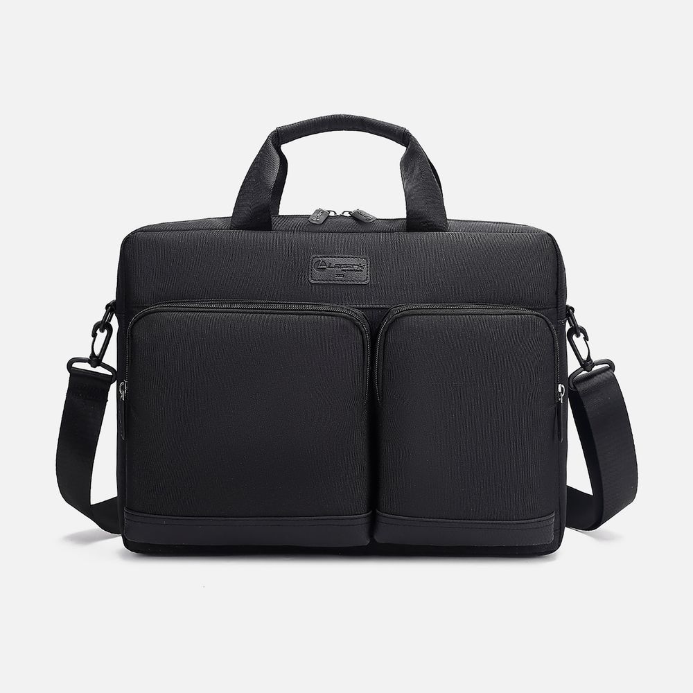 Сумка для ноутбука L255, черная с логотипом