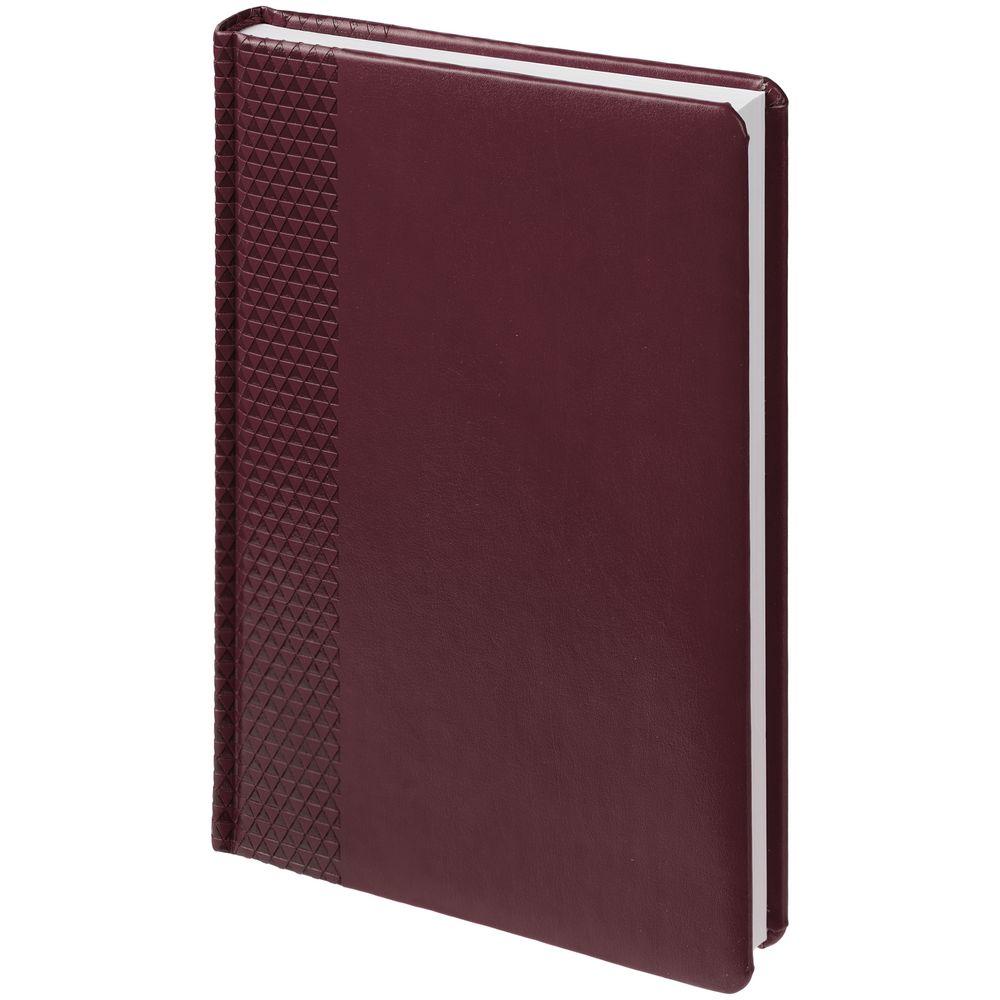 Ежедневник Prizma, недатированный, бордовый с логотипом