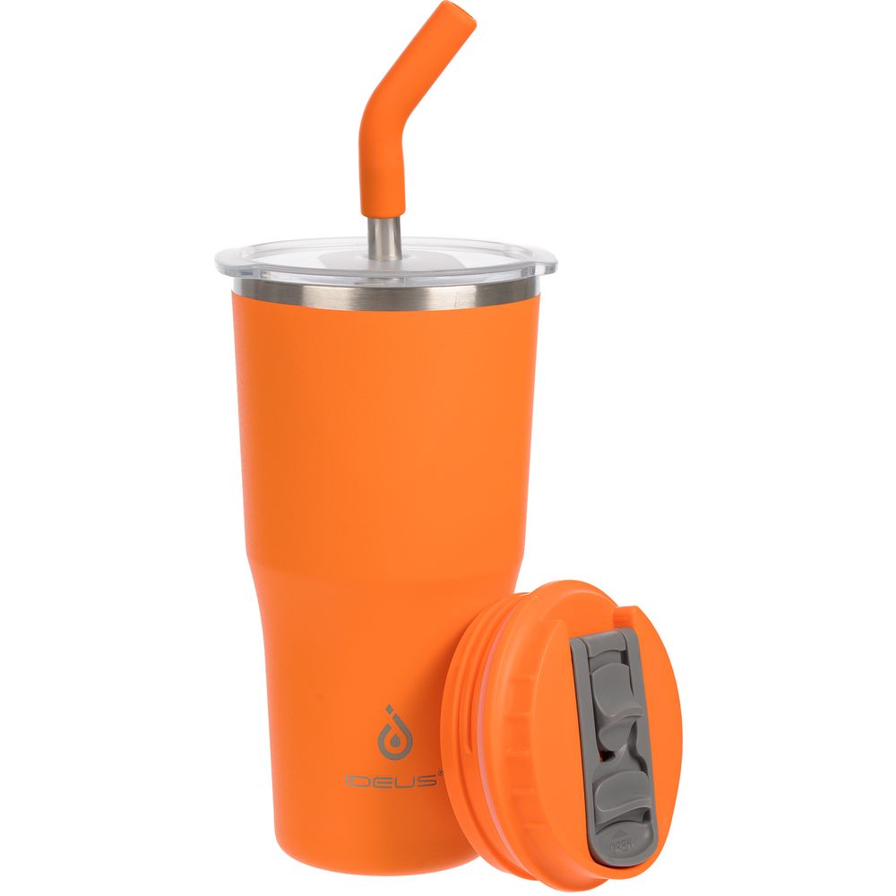 Термостакан Sapporo М, оранжевый с логотипом