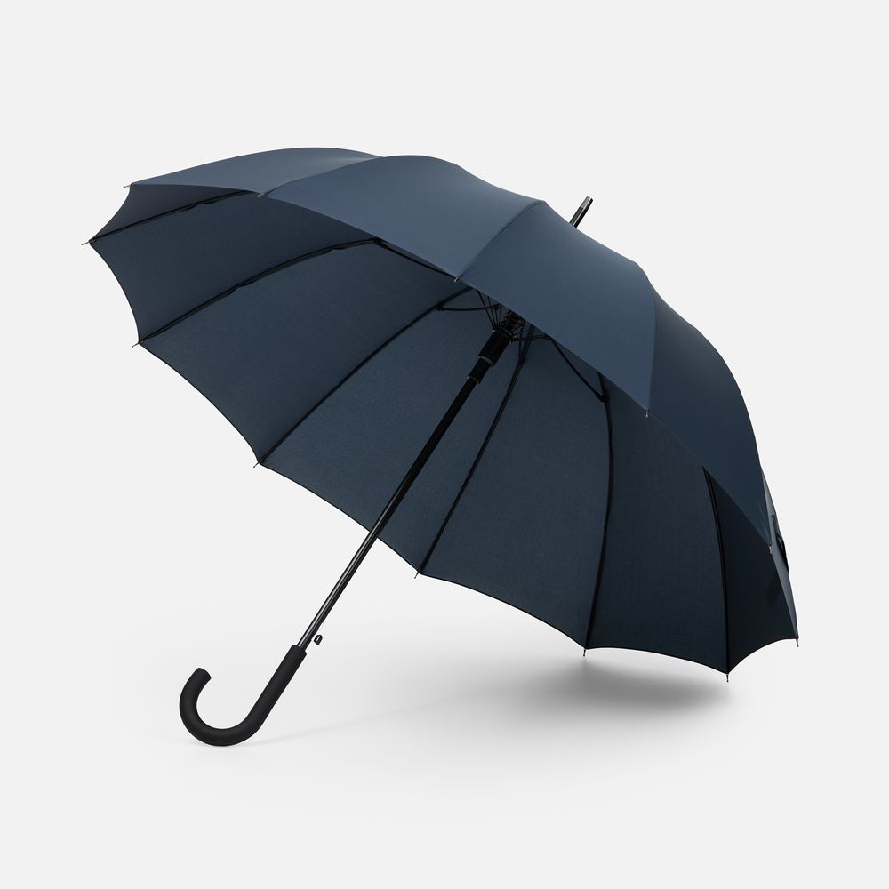 Зонт-трость Sombrella, темно-синий с логотипом