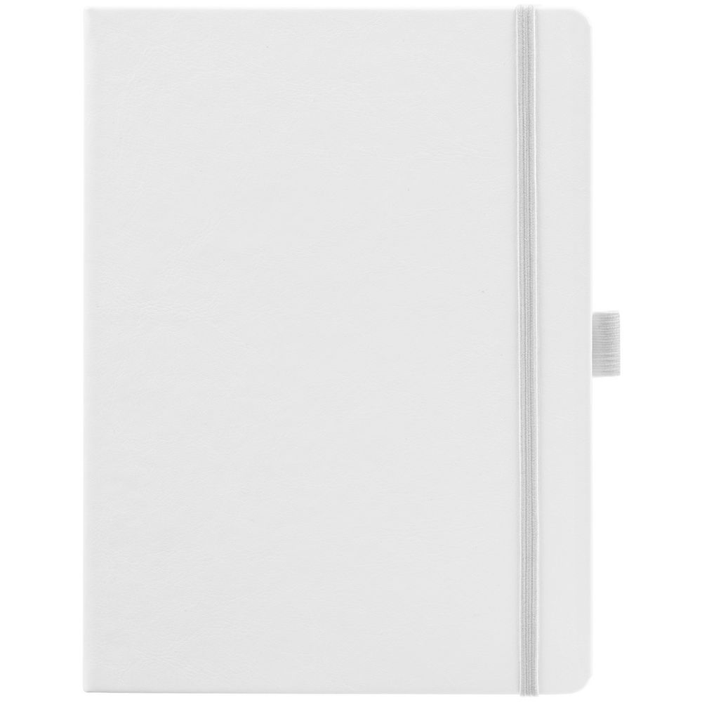 Еженедельник Lucky, недатированный, белый с логотипом