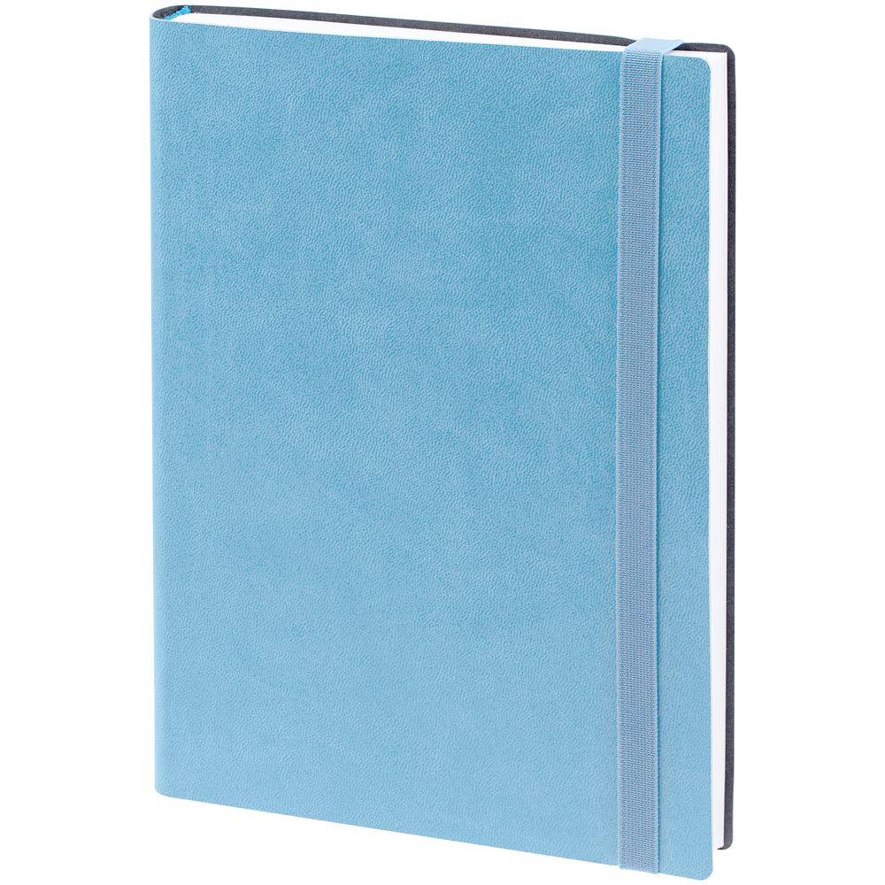 Ежедневник Vivian, недатированный, голубой с логотипом