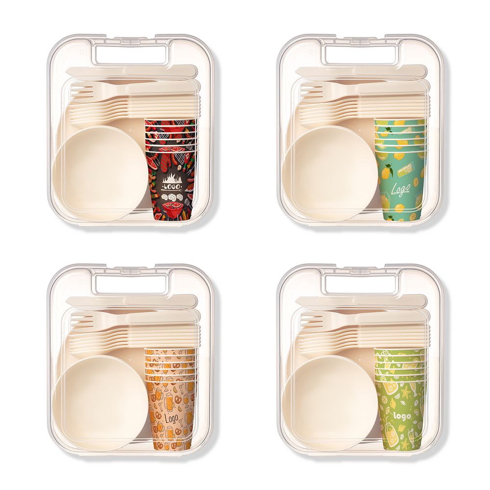 Набор посуды для пикника на 6 персон Picnic на заказ с логотипом