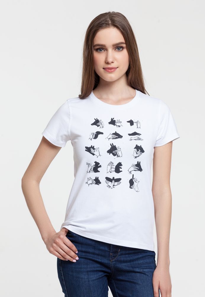 Футболка женская «Неочевидное» с логотипом