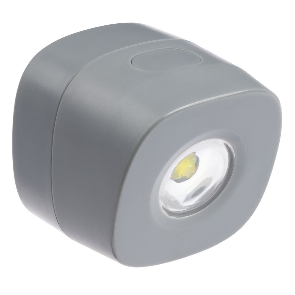 Налобный фонарь Night Walk Headlamp, серый с логотипом