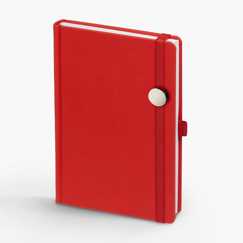 Ежедневник Favor Metal, недатированный, красный с логотипом