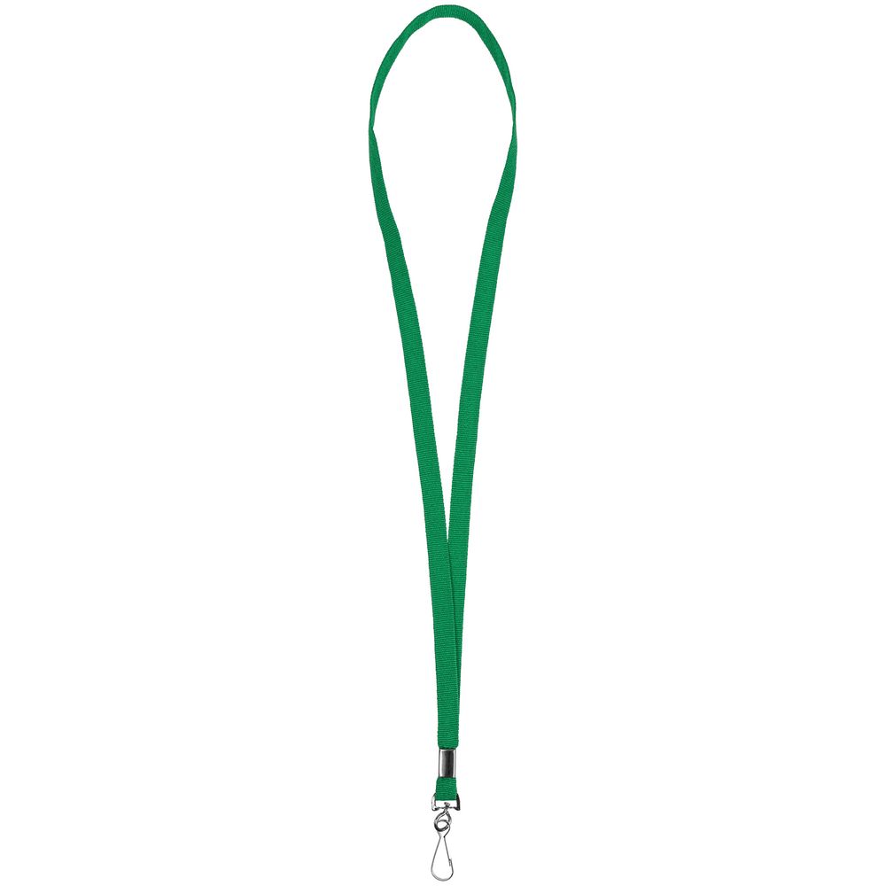 Лента с карабином Colorplan, зеленая с логотипом