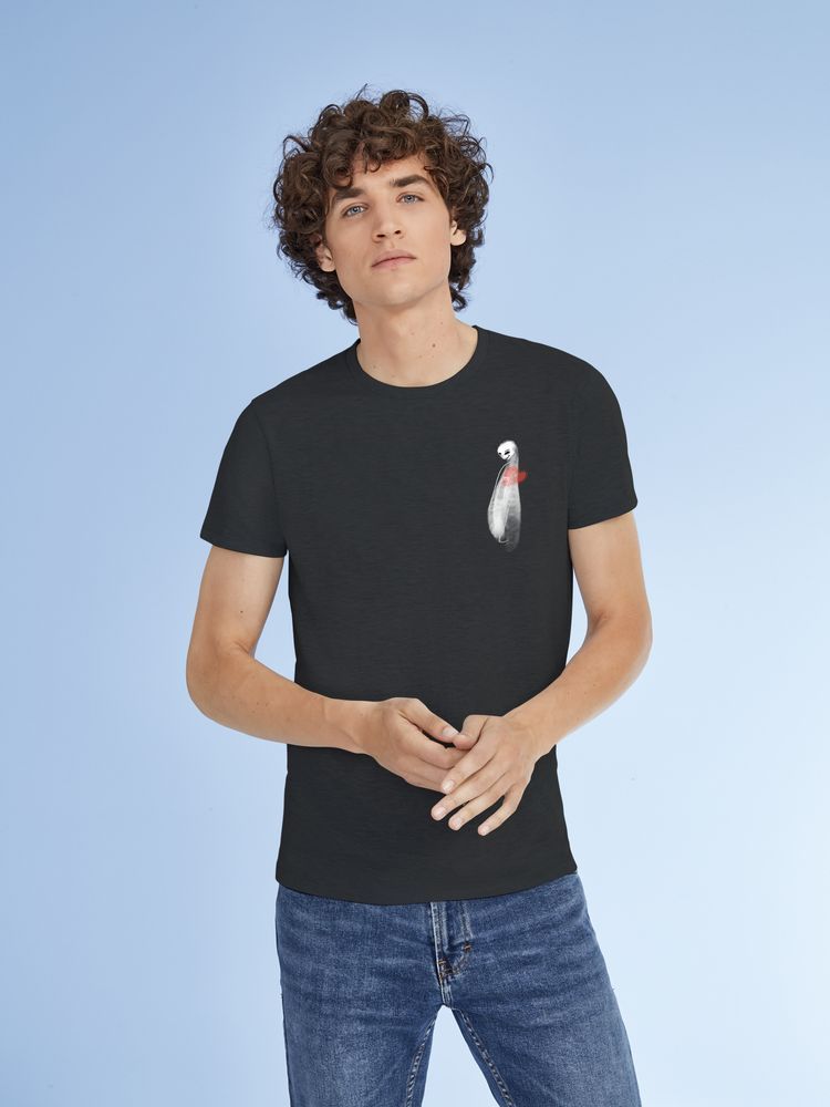 Футболка мужская Ghost of Love, черная с логотипом