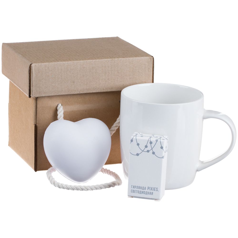 Набор Less Stress, белый с логотипом