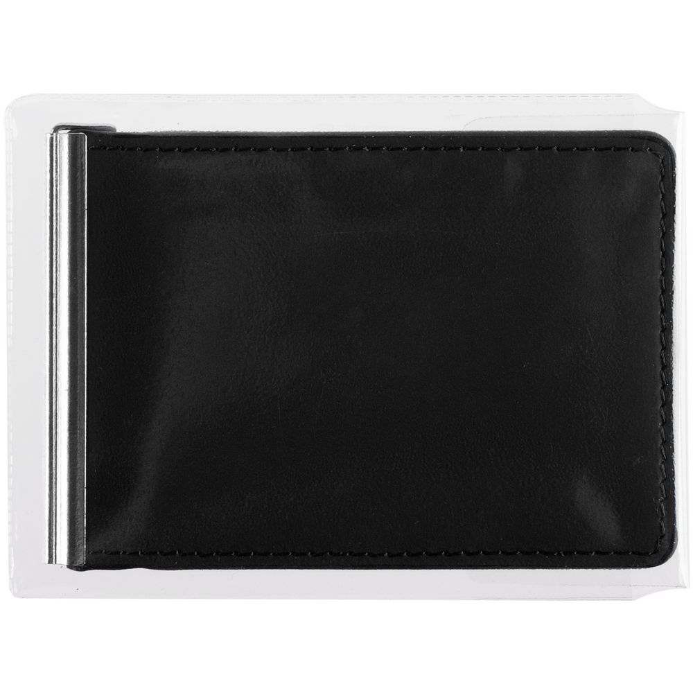 Зажим для купюр Alaska, черный с логотипом