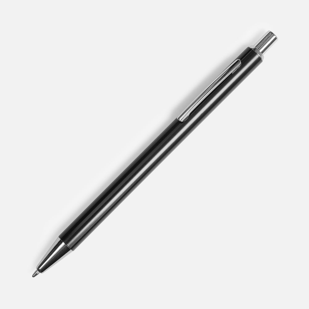 Ручка шариковая Mastermind, черная с логотипом